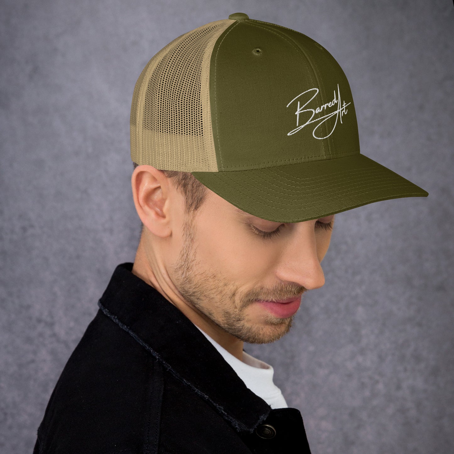 Barred Art Trucker Hat