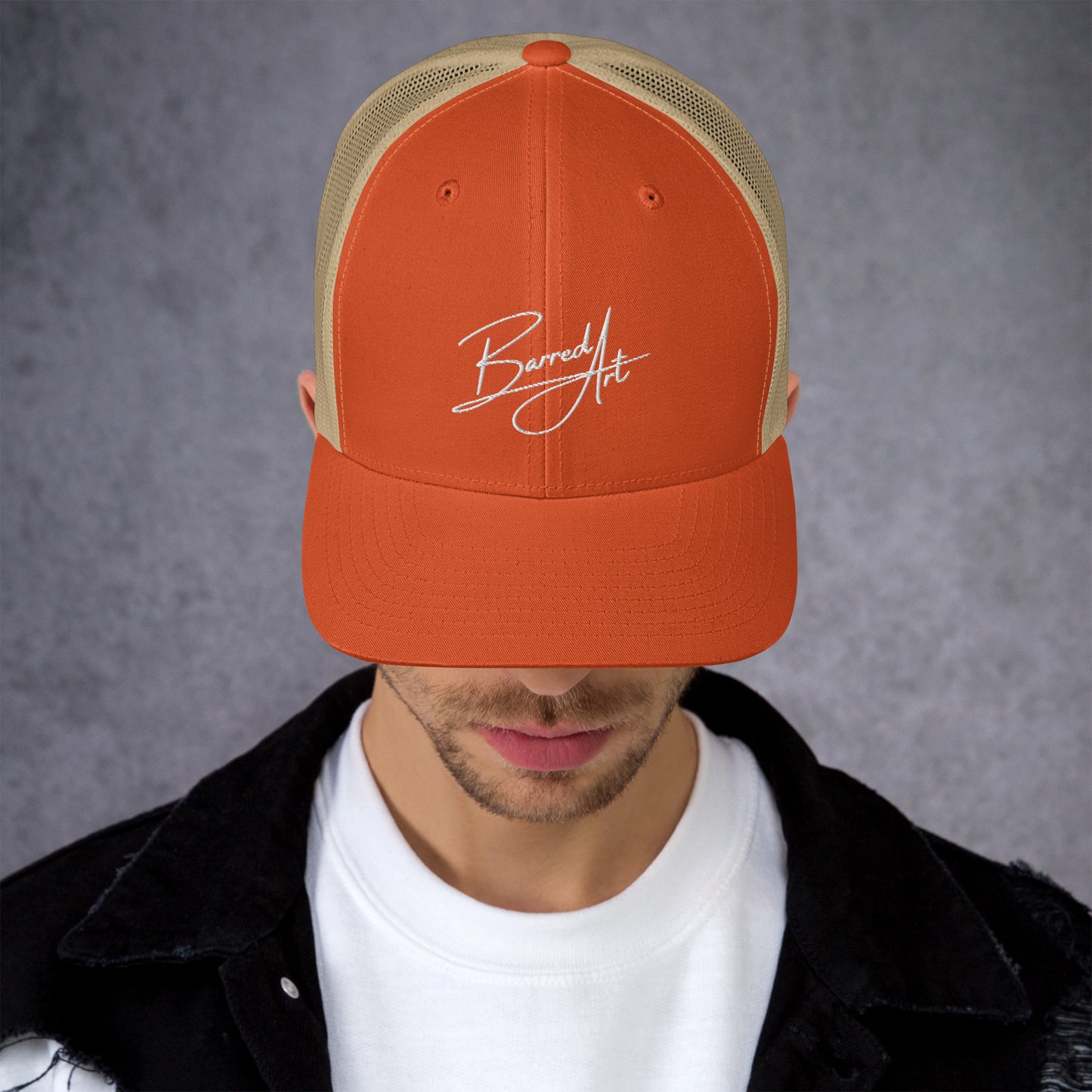 Barred Art Trucker Hat