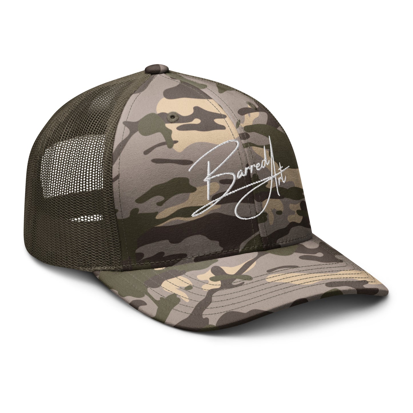 Barred Art Camouflage Trucker Hat