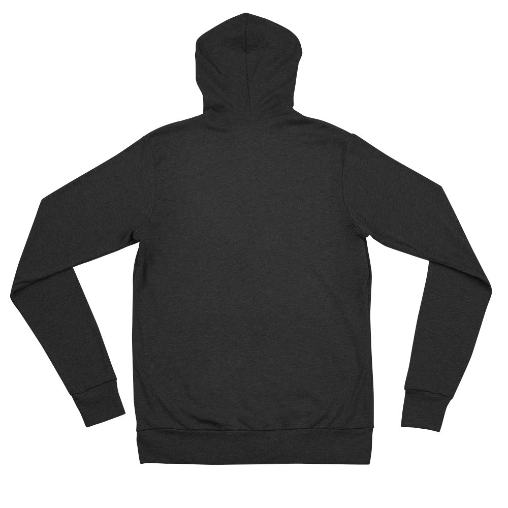 Lyn's Crow. Unisex zip hoodie.