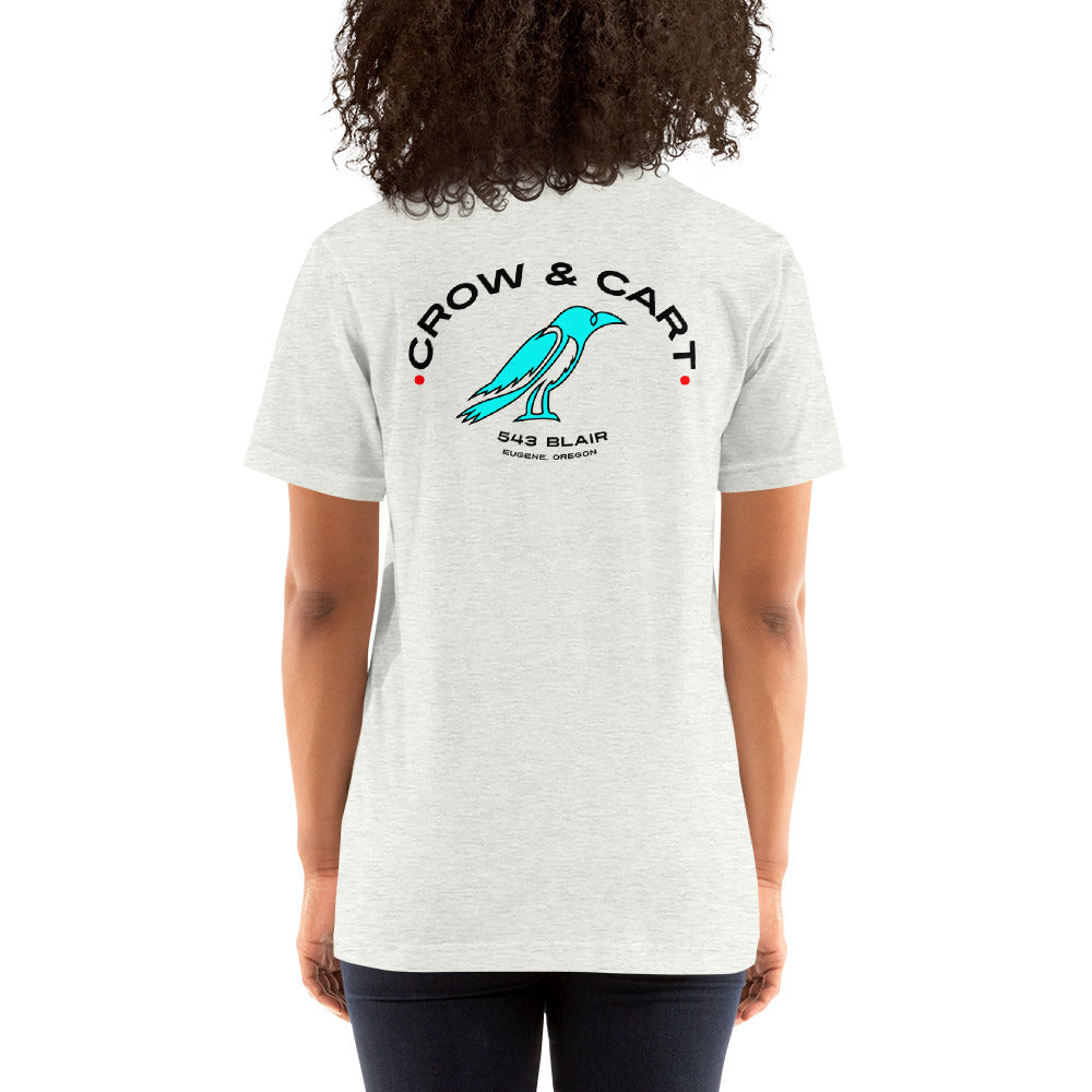 Teal Crow and Cart Unisex T-shirt