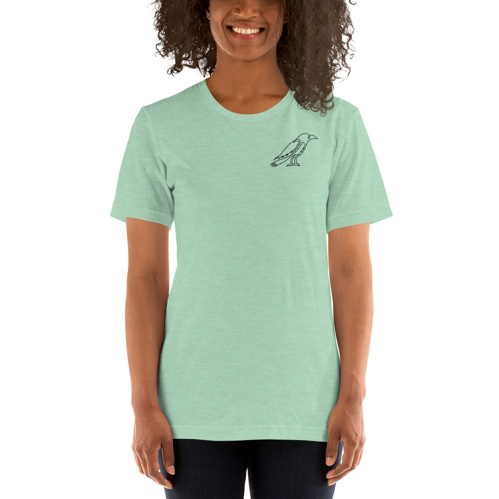 Teal Crow and Cart Unisex T-shirt