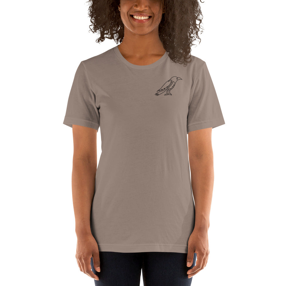 Teal Crow and Cart Unisex T-shirt