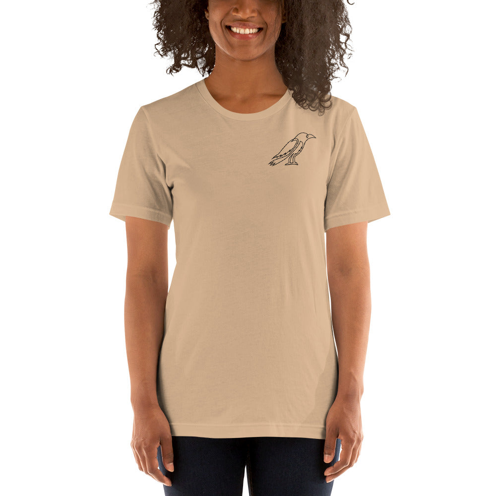 Teal Crow and Cart Unisex T-shirt